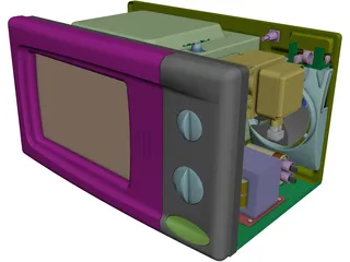 Microwave Oven 3D Model preview