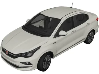 Fiat Cronos (2018) 3D Model preview