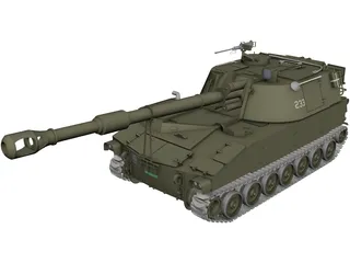 M109A2 Swiss 3D Model preview