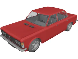 Fiat 125P 3D Model preview