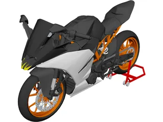 KTM RC 390 3D Model preview