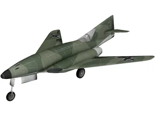 Messerschmidt Me 262 HG III 3D Model preview