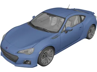 Subaru BRZ [FA20] (2014) 3D Model preview