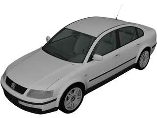 Volkswagen Passat B5 Sedan (1997) 3D Model preview
