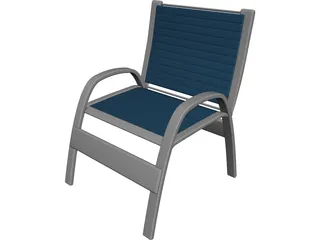 Beach Chair 3D Model preview