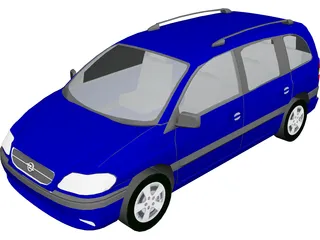 Opel Zafira 3D Model preview