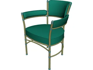 Chair Metal and Belt 3D Model preview