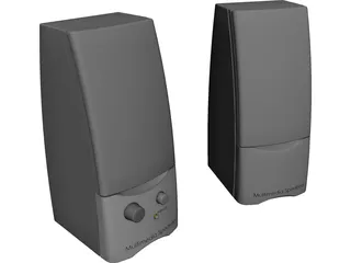 Computer Multimedia Speakers 3D Model preview