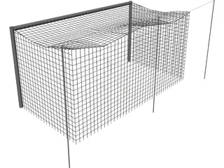 Soccer Goal 3D Model preview