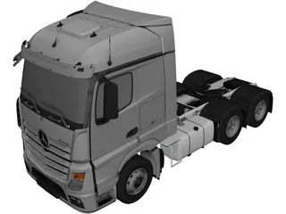 Mercedes-Benz Actros 3D Model preview