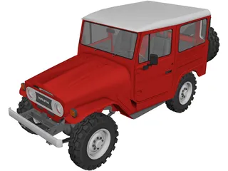 Toyota Land Cruiser FJ40 3D Model preview