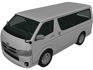 Toyota Hiace (2013) 3D Model preview