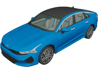 Kia K5 (2019) 3D Model preview