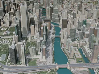 Chicago City, USA (2020) 3D Model preview