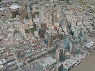 New Orleans City, USA (2020) 3D Model preview
