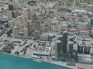 Detroit City, USA (2020) 3D Model preview