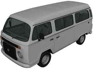 Volkswagen Kombi (2012) 3D Model preview