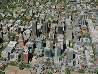 Portland City, OR, USA (2020) 3D Model preview