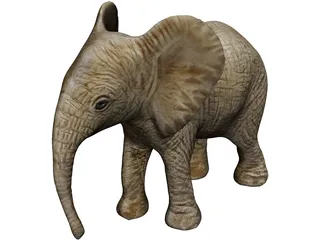 Elephant 3D Model preview