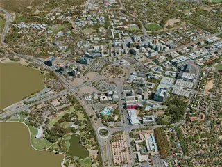 Canberra City, Australia (2020) 3D Model preview