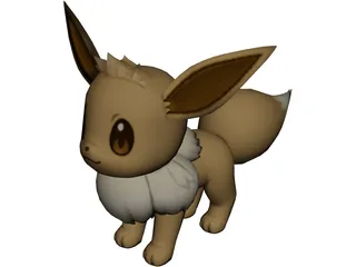 Pokemon Eevee 3D Model preview