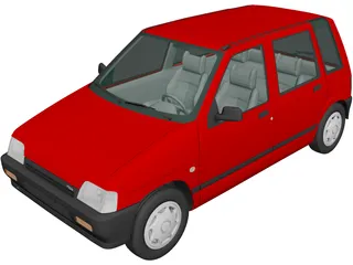 Daewoo Tico (1993) 3D Model preview
