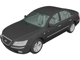 Hyundai Sonata (2008) 3D Model preview