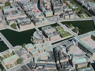 Stockholm City, Sweden (2020) 3D Model preview