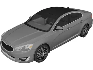 Kia Cadenza (2014) 3D Model preview