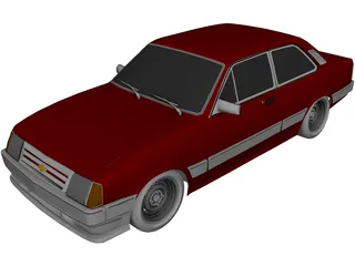 Chevrolet Chevette (1988) 3D Model preview