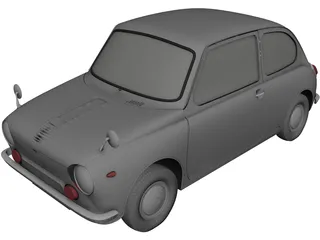 Subaru R2 3D Model preview