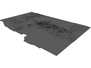 Lexington City, KY, USA 3D Model preview
