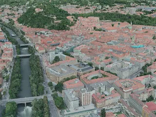 Graz City, Austria (2020) 3D Model preview