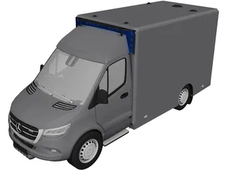 Mercedes-Benz Ambulance 3D Model preview