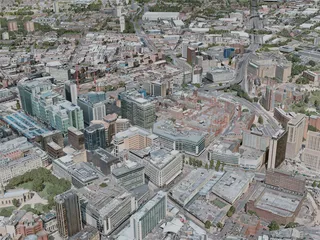Birmingham City, UK (2020) 3D Model preview
