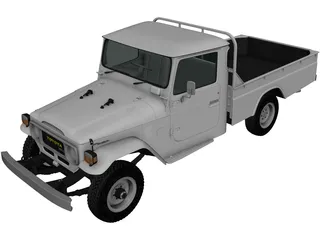 Toyota Land Cruiser Pickup (1979) 3D Model preview