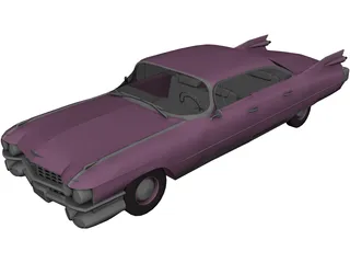 Cadillac Fleetwood Brougham (1959) 3D Model preview