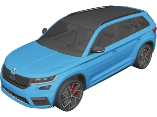 Skoda Kodiaq RS (2020) 3D Model preview