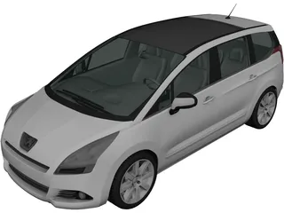 Peugeot 5008 (2010) 3D Model preview