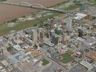 Memphis City, USA (2020) 3D Model preview