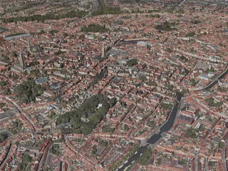 Bruges City, Belgium (2020) 3D Model preview