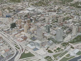 Milwaukee City, USA (2020) 3D Model preview