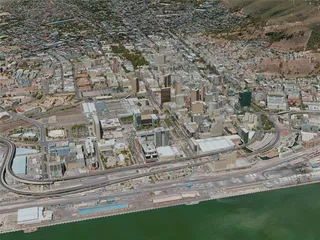 Cape Town City, South Africa (2020) 3D Model preview