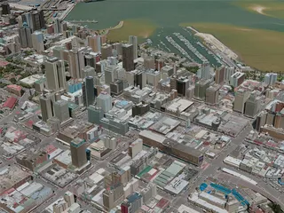 Durban City, South Africa (2020) 3D Model preview