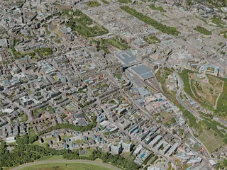 Edinburgh City, UK (2020) 3D Model preview