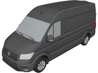 Volkswagen Crafter (2017) 3D Model preview