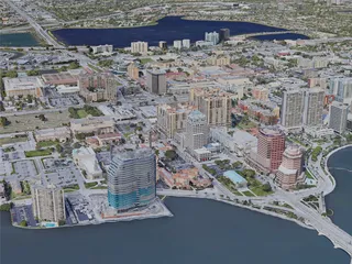 West Palm Beach City, FL, USA (2021) 3D Model preview