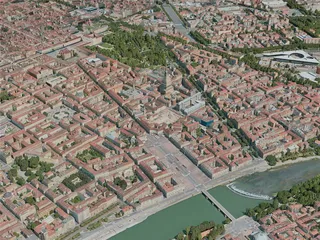 Turin City, Italy (2020) 3D Model preview