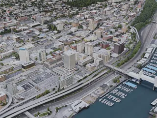 Tacoma City, USA (2020) 3D Model preview