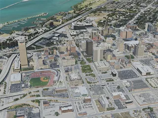 Buffalo City, NY, USA (2020) 3D Model preview